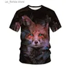 Męskie koszulki Kawaii Animals es T Shirt for dla dzieci T-shirt 3D Druk Moda swobodny kreskówki