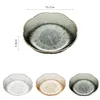 PET Bone Dish Europe Style Fruit Plates Flower Shape Round Saucer Luxurious Family Home Kitchen Dinnerware For Bread Snack Waste Cake Chicken Steak Ice Cube Trays