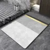 Tapis Tapis de salle de bain géométrique nordique tapis de bain de douche super absorbant antidérapant tapis de pied de sol à séchage rapide tapis de salle de toilette tapis paillasson