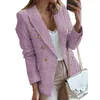 New Autumn Winter Women Long Sleeve Blazer Suits Coats Fashion Slim Single-breasted Office Lady Blazers