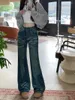 Dames jeans blauw baggy harajuku Y2k oversize hoge taille denim broek jaren 90 esthetische broek vintage jaren 2000 trashy kleding