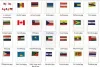 Acessórios World Difam Country Flags 14*21cm Bandeira de ondulação da mão com postes de mão Presentes Parade Gothering Banner aplaudindo