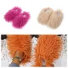 Sandals Hot Selling Fur Slipper Mule Woman Daily Wear Fur Shoes White pink Black brown Metal Casual Flat Shoe Trainers Sneakers GAI soft