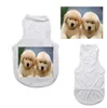 Sublimation 50pcs vêtements blancs vierges bricolage t-shirt pour chien de compagnie pour petit transfert de chaleur Print8507043