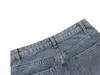 Designer masculino jeans carta logotipo impressão high street vintage homens e mulheres lavados jeans soltos