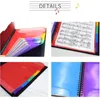 A4 Music Folder 20 Pages Multilayer Color Waterproof File Plastic Data Bag Filing Products Document 240314