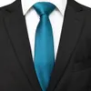 Jemygins Green Solid Silt Ties for Men 7cm Blue Necktie Shirt Accessories Wedding Gift Mans Office Gravatas 240314