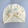 Palla protettiva per capelli fontanelle per bambini, papillon, pullover Cappello fetale neonato sottile primaverile e autunnale, simpatico cappello in cotone