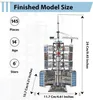 3D Puzzles Microworld 3D Metal Puzzle Games Chinese Satellite Launch Center Model Kits Laser Cutt DIY Jigsaw Toys Christmas Gifts For Adult 240314