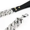 Colliers pour chiens, chaîne coulée en acier inoxydable, 43MM, collier cubain, accessoires pour laisse pour animaux de compagnie