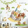 Wandaufkleber Mamalook Kinder Cartoon Giraffe Aufkleber Kinderzimmer Dekor PVC selbstklebend Zuhause