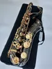 Saxophone ténor professionnel Super performance Bb air plat musical meilleure qualité noir or T-W037 Saxophone ténor