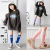 Calzini per bambini Calzini per bambini Calzini per studenti a righe Calzini per polpacci per ragazze multicolori Calzini per tubi in cotone stile college Accessori per abbigliamento per bambini yq240314