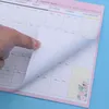 Hojas Planificador mensual Calendario Organizador Agenda Cuaderno (Rosa Verde Mixto)