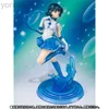 Aktionsspielfiguren Anime Sailor Moon Kristall Sailor Mercury Mizuno Ami PVC Actionfigur Statue Sammlerstück Modell Kinderspielzeug Puppe Mädchen Geschenke 17 cm ldd240314