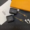 مصمم فاخر سلسلة سلسلة AirPods حقيبة AirPods لمدة 1 2 3 Airpod Pro 2 3 4 5 6 علبة جديدة طباعة حزمة الخطاف clasp keychain anti lost shell