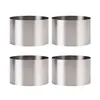 4Pcs Set 6 6 5 8 8 5cm Circular Stainless Steel Mousse Dessert Ring Cake Cookie Biscuit Baking Molds Pastry Tools 210721182G