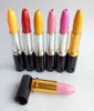 Magic Lipstick Mini Portable Metal Smoking Pipe Tobacco Pipes colors Aluminum Pipes Tools Accessories Bowl Tools4981148