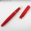 Canetas tinteiro Canetas tinteiro Jinhao 80 Red Gold Clip Business Office Estudante Escola Papelaria Suprimentos EF 0.30mm Nib Caneta tinteiro Canetas de tinta Q240314