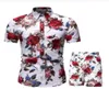Mens Clothing Set 2020 Summer Mens Punk Rock Party Suit Mens Club Beach Tracksuits 2020 Boardshorts Casual Print Shirts 2 Piece 8620580