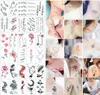Tatuaje pequeño de dibujos animados negro de hoja de labios sexys, tatuajes de estrellas bonitos, arte corporal para dedos, tatuaje impermeable para niños WS0055974006
