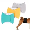 Shorts lavables pour chiens mâles, pantalons physiologiques, sous-vêtements hygiéniques réutilisables, bande ventrale, couche en coton pour grands, petits et moyens chiens