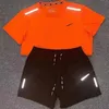 Chándales para hombre Conjunto técnico Chándal de diseñador Camiseta Pantalones cortos Traje deportivo de dos piezas para mujer Estampados Camiseta de mates transpirable Traje deportivo para correr.