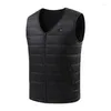 Vestes de chasse 16 zones gilet chauffant col en V automne hiver chauffage intelligent femmes extérieur vêtements thermiques flexibles veste chaude pour hommes