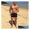 Running Shorts Men Running Shorts Sport Training High Elastic Solid Swimming Beach Wear Casual Workout Soccer Fitness Gym Drop Deliver Dhlb6