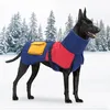 Abbigliamento per cani Cappotto invernale caldo antivento freddo idrorepellente spesso con tasca con cerniera per cani di piccola taglia media all'aperto