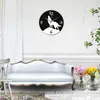 Wall Clocks Wolf Sale 3d Acrylic Mirror Modern Home Decor Living Room Still Life Clock Sticker Quartz Needle Watch