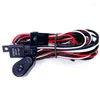 Beleuchtungssystem Universal-Auto-Kabel-Kabelbaum-Kit 2 LED 9-16V 180W Auto-Scheinwerfer-Nebelscheinwerfer-Liniensatz mit 40A-Schalter-Relais-Flachsicherung