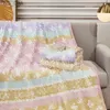 Blankets Designs Designer Blanket Printed Old Flower Design Air Delicate Car Travel Bath Towel Soft Winter Fleece Throw Blankets 240314