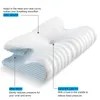 Orthopedic Memory Foam Pillow 60x37cm Slow Rebound Soft Butterfly Shaped Relax Cervical Neck for Side Back Sleeper 240304