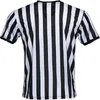 Mens Basquete Futebol Futebol VNeck Árbitro Camisa Wrestling Boxe Árbitro Profissional Listrado Run Manga Curta Camiseta 240228