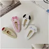 Hair Accessories Ins Fashion Kuromi Cinnamoroll Cute Barrettes Girls Hair Accessories Mti Different Design Drop Delivery Baby, Kids Ma Dhgms