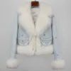New Fashion 2023 Autunno/Inverno Dimagrante Caldo Cappotto di Erba di Volpe Per Le Donne Con Piccola Statura E Breve Pelliccia Haining 20