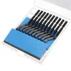 Professional Hand Tool Sets Handle Burr Metal Repair Deburring Kit 10pc Router Bit Rotary Deburr Blades Remover DeburRed For Wood Plastic