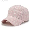 Cappello da baseball da donna Cappello da baseball C per donna Primavera ed estate Cappello da camionista con fiore appiccicoso Moda traspirante Sport Golf Marchio di lusso L240314