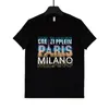 2024 Tees Hommes Haute Qualité Designer Casablanc T-shirt Lettre Imprimer Col Rond Manches Courtes Noir Blanc Mode Hommes Femmes T-shirts surdimensionnés Taille M-4XL