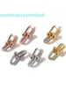 Boucles d'oreilles de marque de luxe de styliste, en argent pur v 2024, cintre d'oreille, boucle en or Rose, cadeau de saint valentin pour Couple, 925