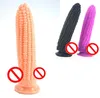 Corn Shape Design Dildo Penis Dong New Style Sex Toy for Male Female Masturbation Large Size Masturbator Wand Black Flesh Purple C4564243