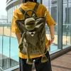 Sacos escolares 2024 bolsa feminina legal sapo verde mochila mochila lona mochila masculina