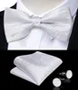 Mens Wedding Suit Vest Fashion Bow Tie Handkerchief Cufflinks Formal Business Silk Waistcoat Gilet Men Clothing DiBanGu 240312