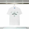 Französische Designer-T-Shirts für Herren und Damen im Frühjahr/Sommer, neue T-Shirts mit Buchstabendruck-Stickerei, lässiges und modisches Rundhals-Baumwolloberteil, loses Paar-T-Shirt