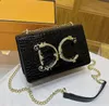 2 Style! Nouvelle street fashion Cow Hide Crocodile Crossbody Sac Single Sac à bandoulière Sac de boucle magnétique D0315