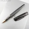 Fountain Pens Pens Pens Business Frosted Grey Ballpoint Pen Ground Metal Student Office School Supplies Roller Ball Pen New Q240314