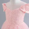 Glitter Flower Girl Sukienka cekin frezingowy na przyjęciu suknia szampana elegancka dzieciak 240306