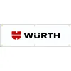 Accessories 130GSM 150D Polyester Material Wurth Oil Banner 1.5ft*5ft (45*150cm) Size Advertising Decor Flag yhx282