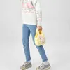 Torebki dla dzieci hafty jednorożca pluszowe torebki crossbody i torebki małe dziewczynki Rainbow Puszysta torebka urocza kreskówka Furry Bagl2403